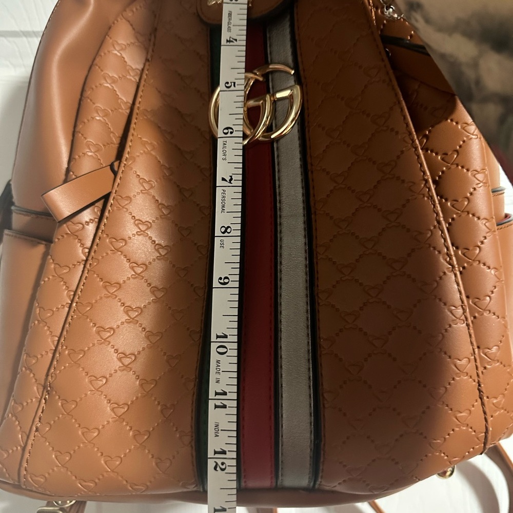 Brown print Backpack/Wallet Set - Picture 11 of 12